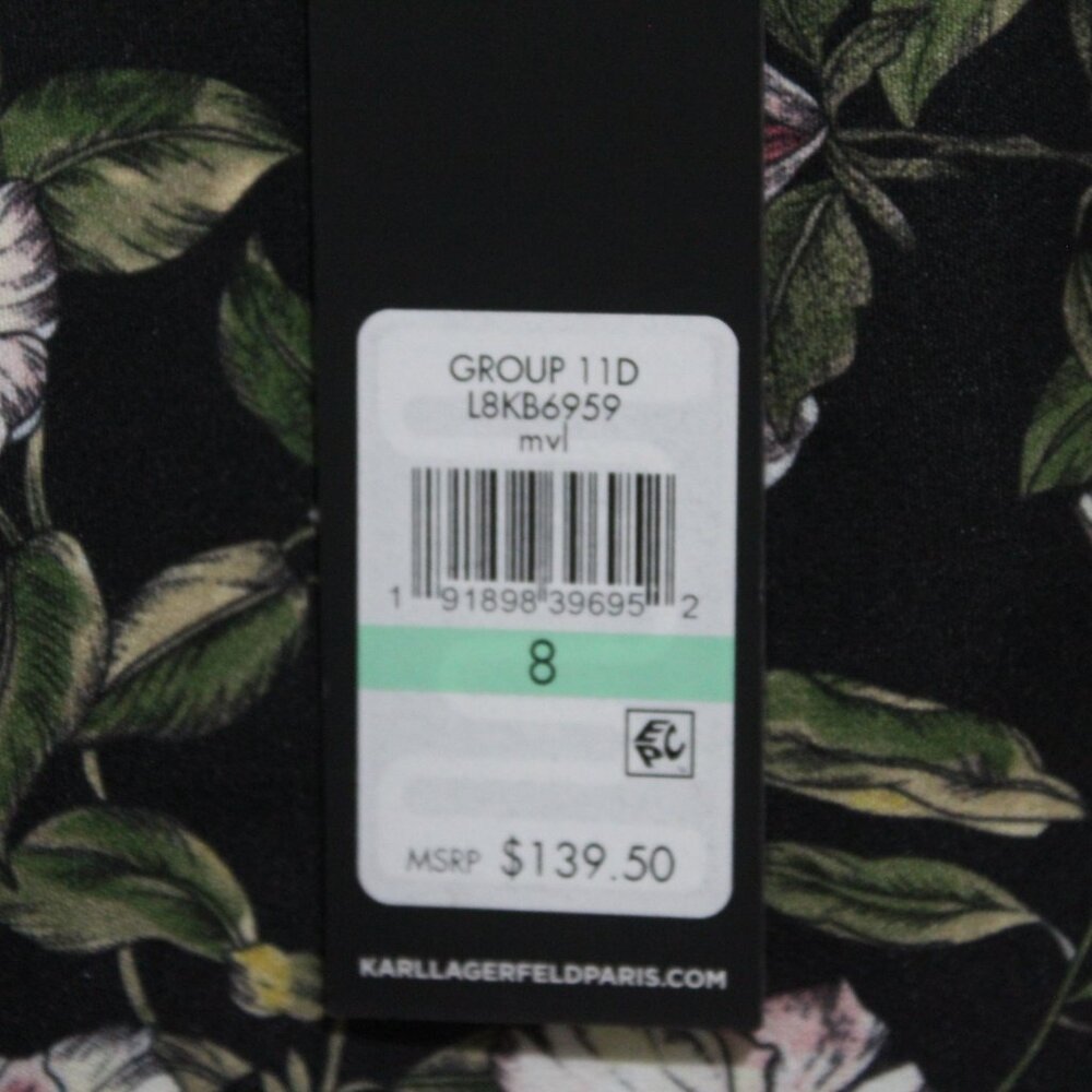 Karl Lagerfeld Synthetic Floral Shift Mini dress (107) - Picture 12 of 16